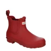 Hunter Boots Llc Womens Original Chelsea Rain Boot - Red -Shoes Shop US 01 302666 00