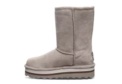 Bearpaw Womens Retro Elle Fur Boot - Stone -Shoes Shop US 01 302680 03