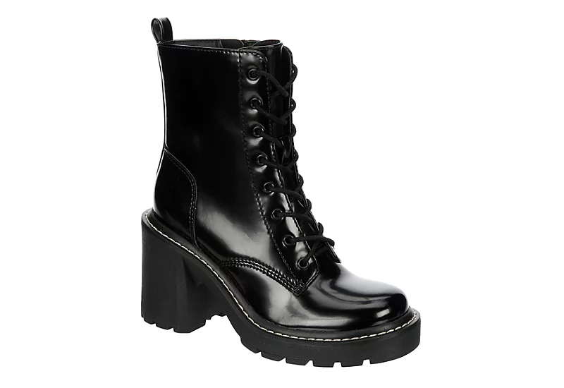 Madden Girl Womens Lion Lace-up Boot - Black 3 Madden Girl Womens Lion Lace-up Boot - Black