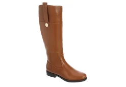 Tommy Hilfiger Womens Semira Wide Calf Tall Boot - Natural