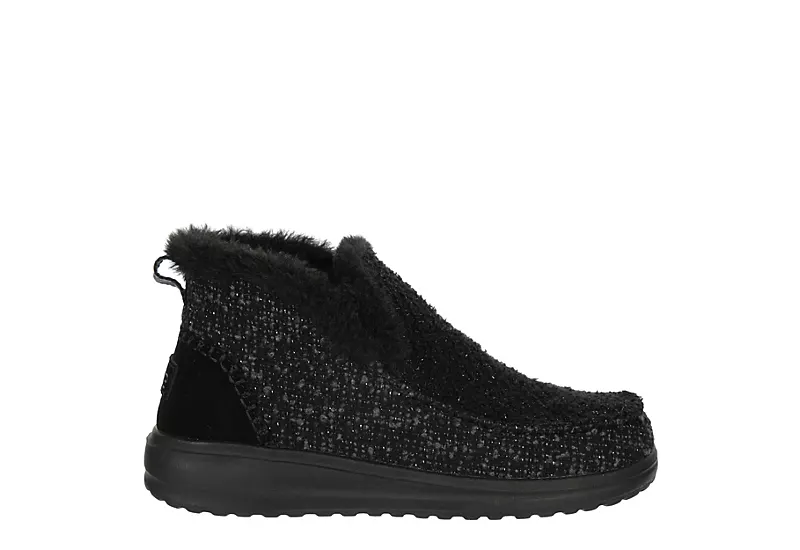 Heydude Womens Denny Sparkle - Black 4 Heydude Womens Denny Sparkle - Black - Image 2