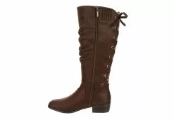 Xappeal Womens Cheyenne Wide Calf Tall Boot - Brown -Shoes Shop US 01 302740 03