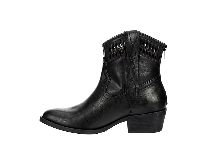 Michael By Michael Shannon Womens Daisy Western Boot - Black 6 Michael By Michael Shannon Womens Daisy Western Boot - Black - Image 4