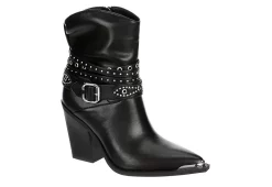 Michael By Michael Shannon Womens Dottie Western Boot - Black