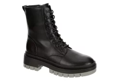 Limelight Womens Erin Combat Boot - Black