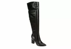 Michael By Michael Shannon Womens Camille Wide Calf Over The Knee Boot - Black