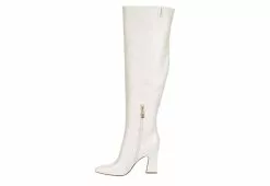 Michael By Michael Shannon Womens Camille Wide Calf Over The Knee Boot - Off White -Shoes Shop US 01 302768 03