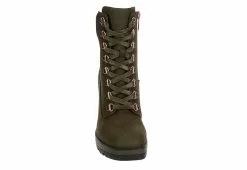 Limelight Womens Halle Lace-up Boot - Olive -Shoes Shop US 01 302780 02