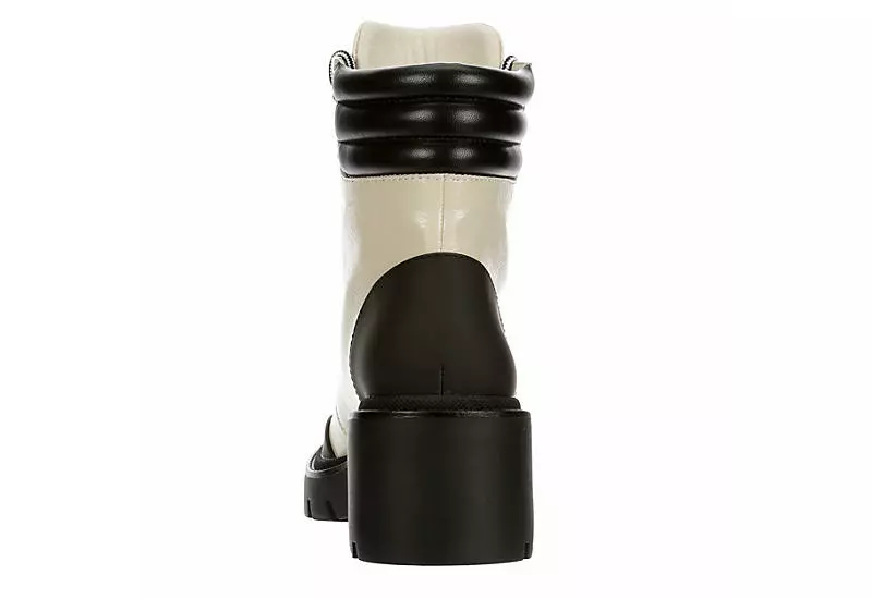 Michael By Michael Shannon Womens Natacha Lace-up Boot - Ivory 7 Michael By Michael Shannon Womens Natacha Lace-up Boot - Ivory - Image 5