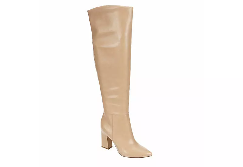Michael By Michael Shannon Womens Camille Wide Calf Over The Knee Boot - Latte 3 Michael By Michael Shannon Womens Camille Wide Calf Over The Knee Boot - Latte