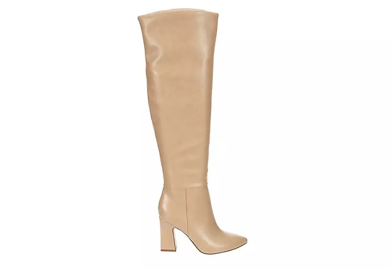 Michael By Michael Shannon Womens Camille Wide Calf Over The Knee Boot - Latte 4 Michael By Michael Shannon Womens Camille Wide Calf Over The Knee Boot - Latte - Image 2