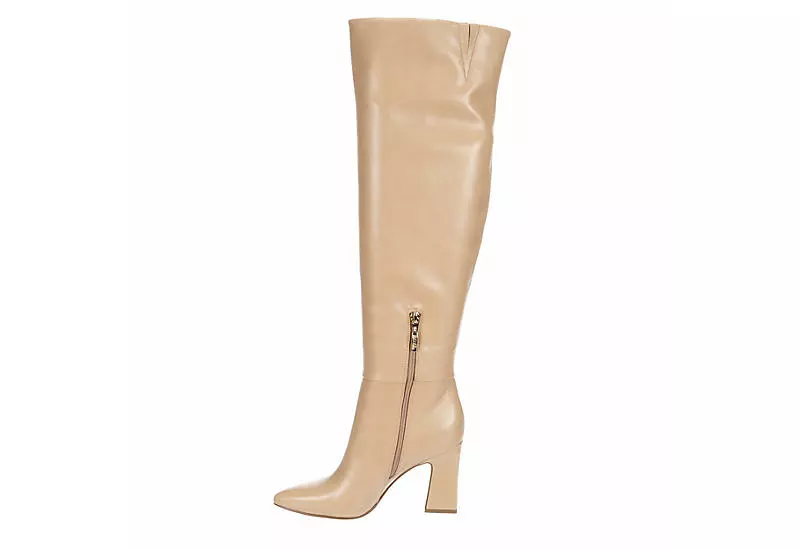 Michael By Michael Shannon Womens Camille Wide Calf Over The Knee Boot - Latte 6 Michael By Michael Shannon Womens Camille Wide Calf Over The Knee Boot - Latte - Image 4