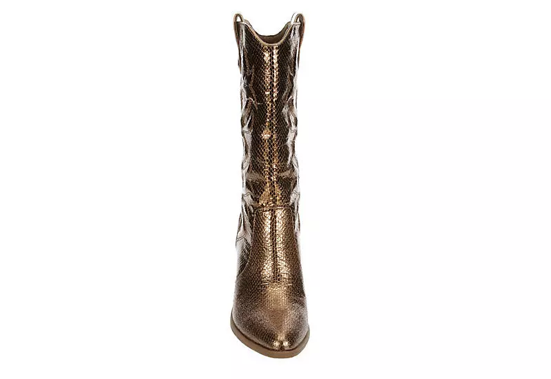 Michael By Michael Shannon Womens Faith Western Boot - Bronze 5 Michael By Michael Shannon Womens Faith Western Boot - Bronze - Image 3