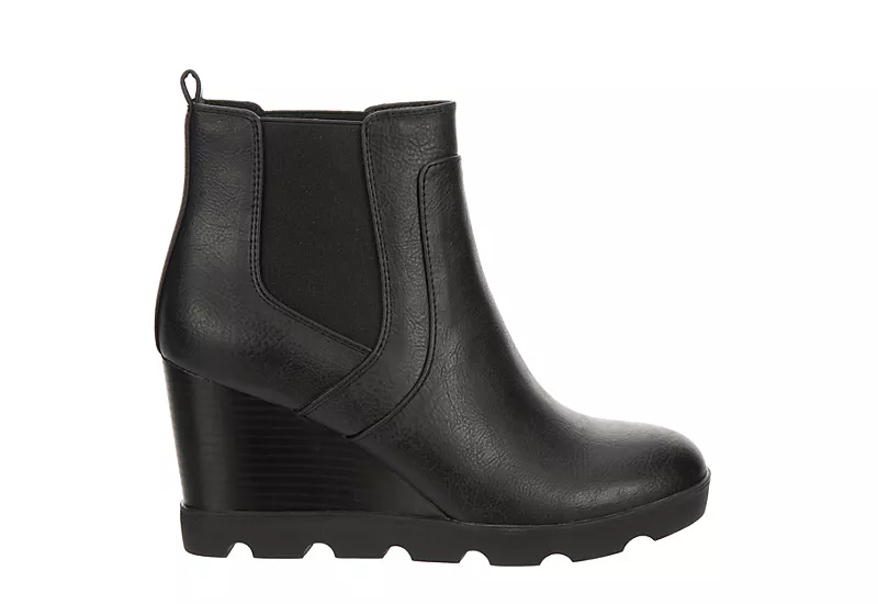 Xappeal Womens Elise Wedge Boot - Black 4 Xappeal Womens Elise Wedge Boot - Black - Image 2