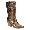 Michael By Michael Shannon Womens Faith Wide Calf Western Boot - Bronze -Shoes Shop US 01 302814 00