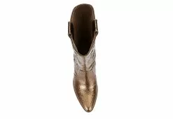 Michael By Michael Shannon Womens Faith Wide Calf Western Boot - Bronze -Shoes Shop US 01 302814 05