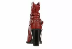 Michael By Michael Shannon Womens Dottie Western Boot - Red -Shoes Shop US 01 302819 04