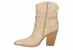 Michael By Michael Shannon Womens Dottie Western Boot - Beige -Shoes Shop US 01 302820 03