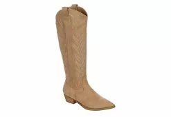 Dv By Dolce Vita Womens Kitschy Western Boot - Beige