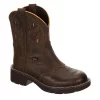 Justin Womens Gemma Western Boot - Dark Brown 2 Justin Womens Gemma Western Boot - Dark Brown -Shoes Shop US 01 302861 00
