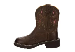 Justin Womens Gemma Western Boot - Dark Brown -Shoes Shop US 01 302861 03