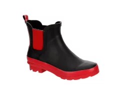 London Fog Womens Wembly Rain Boot - Black