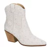 Betsey Johnson Womens Diva Western Boot - White -Shoes Shop US 01 302881 00