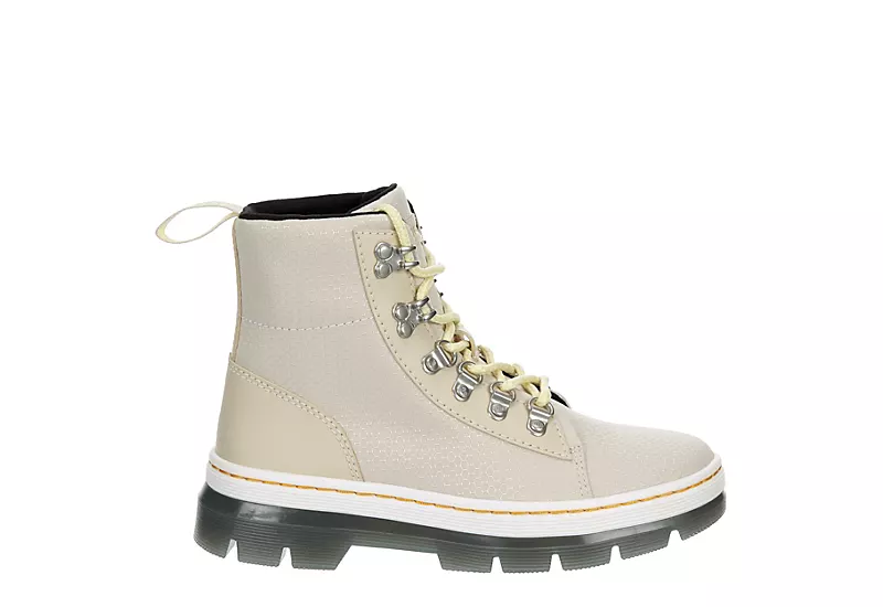 Dr. Martens Dr.martens Womens Combs Nylon Combat Boot - Beige 4 Dr. Martens Dr.martens Womens Combs Nylon Combat Boot - Beige - Image 2