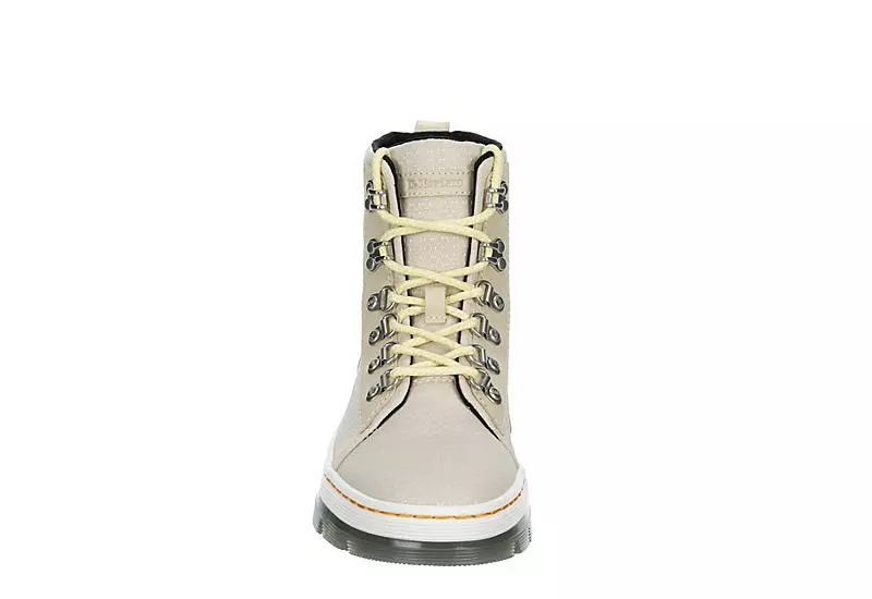 Dr. Martens Dr.martens Womens Combs Nylon Combat Boot - Beige 5 Dr. Martens Dr.martens Womens Combs Nylon Combat Boot - Beige - Image 3