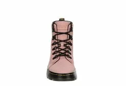 Dr. Martens Dr.martens Womens Combs Nylon Combat Boot - Pale Pink -Shoes Shop US 01 302906 02