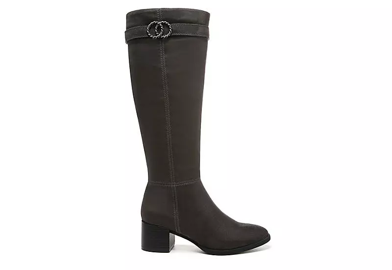 Lifestride Womens Daring Wide Calf Tall Boot - Dark Grey 4 Lifestride Womens Daring Wide Calf Tall Boot - Dark Grey - Image 2