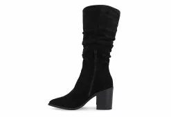 Journee Collection Womens Hartly Fringed Wide Calf Dress Boot - Black -Shoes Shop US 01 303177 03