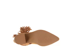 Journee Collection Womens Hartly Fringed Wide Calf Dress Boot - Tan -Shoes Shop US 01 303180 06