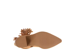 Journee Collection Womens Hartly Fringed Extra Wide Calf Dress Boot - Tan -Shoes Shop US 01 303185 06