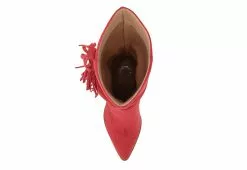 Journee Collection Womens Hartly Fringed Extra Wide Calf Dress Boot - Red -Shoes Shop US 01 303199 05