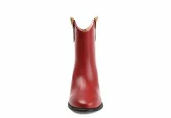 Journee Collection Womens Novva Western Ankle Boot - Red -Shoes Shop US 01 303313 02