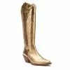 Coconuts Womens Agency Western Boot - Gold -Shoes Shop US 01 303487 00