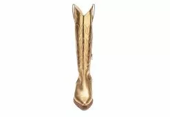 Coconuts Womens Agency Western Boot - Gold -Shoes Shop US 01 303487 02