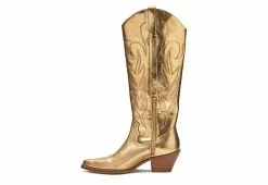 Coconuts Womens Agency Western Boot - Gold -Shoes Shop US 01 303487 03
