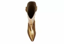 Coconuts Womens Agency Western Boot - Gold -Shoes Shop US 01 303487 05