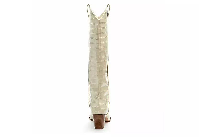 Coconuts Womens Jax Tall Western Boot - Ivory 7 Coconuts Womens Jax Tall Western Boot - Ivory - Image 5