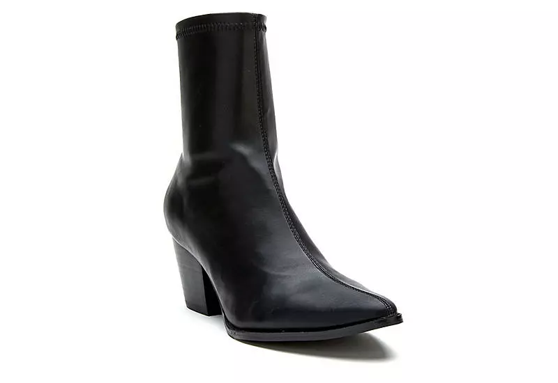 Coconuts Womens Kyra Ankle Western Boot - Black 3 Coconuts Womens Kyra Ankle Western Boot - Black