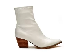Coconuts Womens Kyra Ankle Western Boot - Bone -Shoes Shop US 01 303526 01