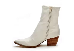 Coconuts Womens Kyra Ankle Western Boot - Bone -Shoes Shop US 01 303526 03