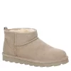 Bearpaw Womens Shorty Fur Boot - Taupe