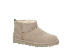 Bearpaw Womens Shorty Fur Boot - Taupe