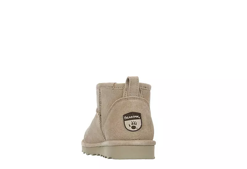 Bearpaw Womens Shorty Fur Boot - Taupe 7 Bearpaw Womens Shorty Fur Boot - Taupe - Image 5