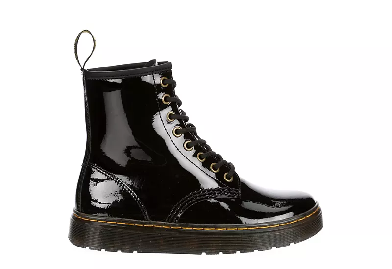 Dr. Martens Dr.martens Womens Zavala Combat Boot - Black 4 Dr. Martens Dr.martens Womens Zavala Combat Boot - Black - Image 2
