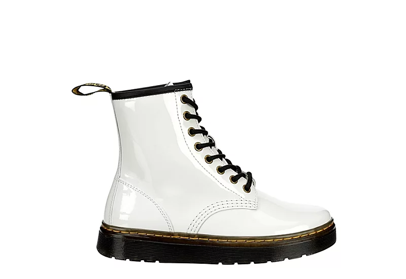 Dr. Martens Dr.martens Womens Zavala Combat Boot - White 4 Dr. Martens Dr.martens Womens Zavala Combat Boot - White - Image 2